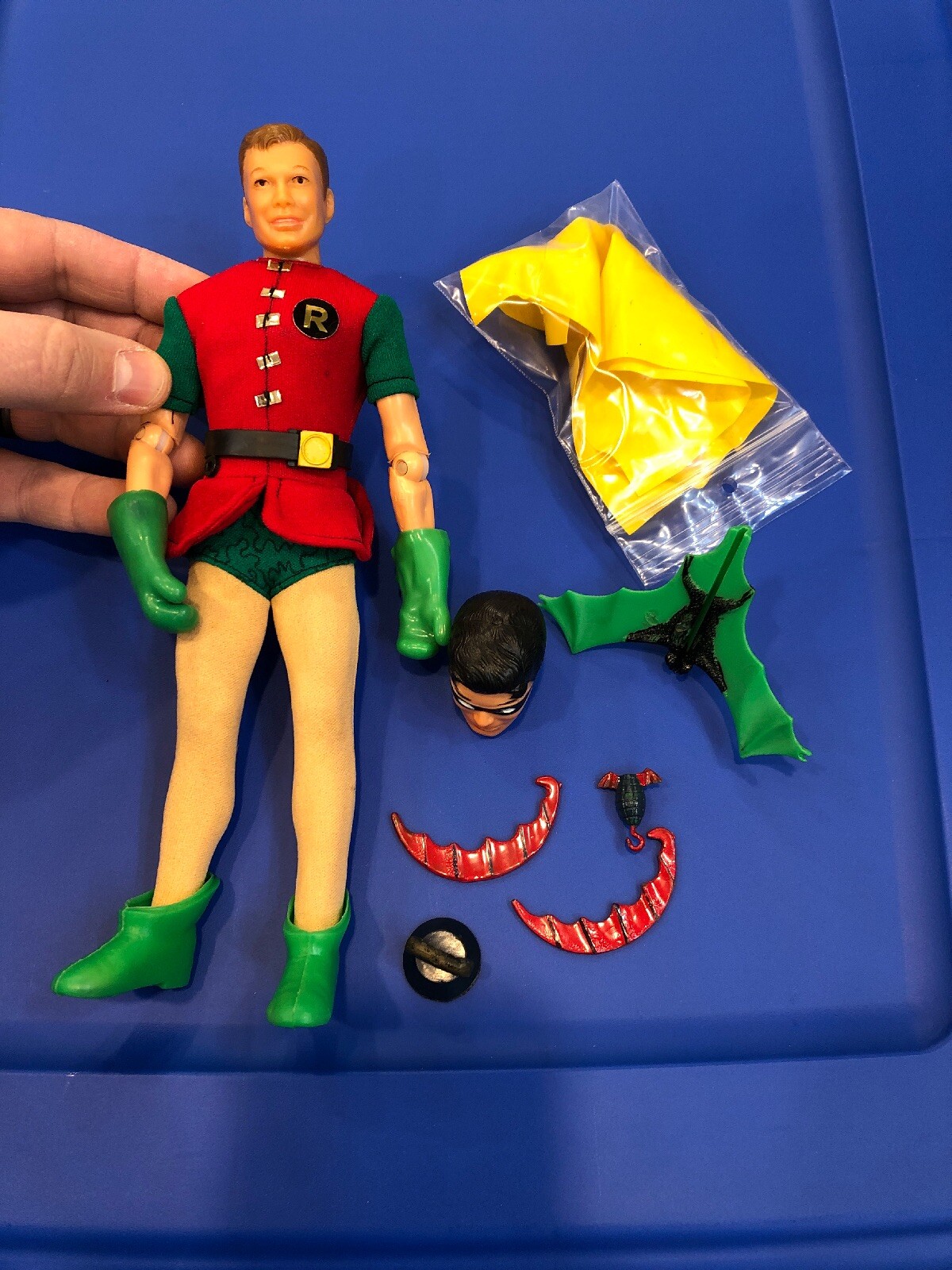 RARE Vintage Captain Action Boy Ideal Robin Grenade Batarang Belt Suction Cup RARE Vintage Captain Action Boy Ideal Robin Grenade Batarang Belt Suction Cup
