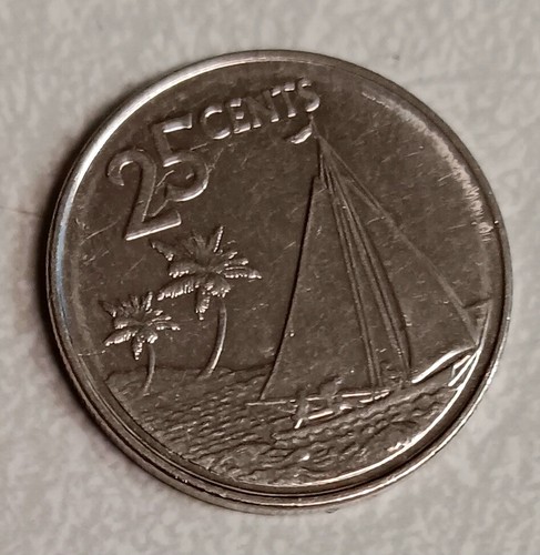 4 monedas de 25 centavos Bahamas acero niquelado 1 - 2007 y 3 - 2015 EX-ESTADO - Imagen 7 de 9