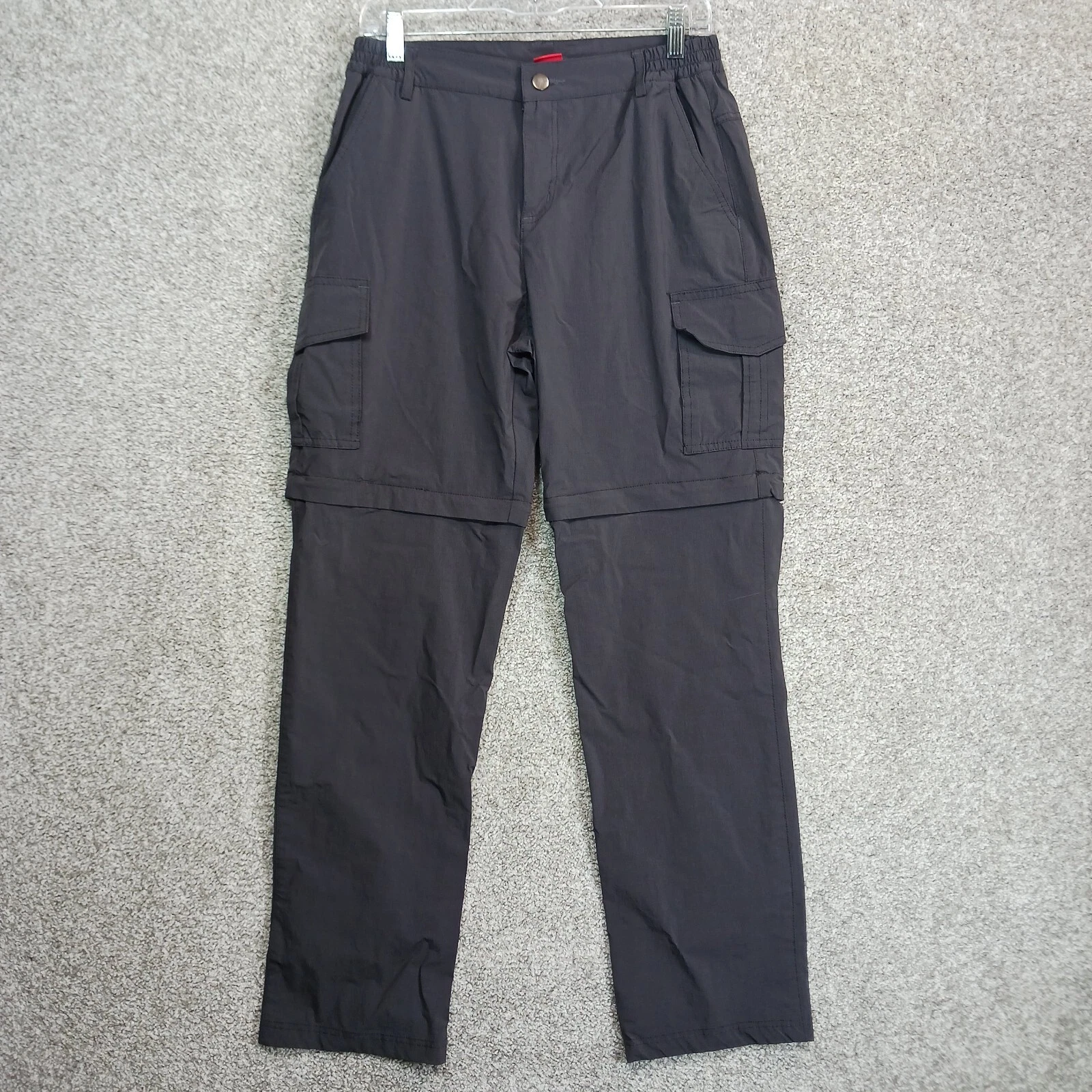 Nonwe Shorts / Pants Mens 30X32 Gray Ripstop Cargo Convertable Zip Off Leg