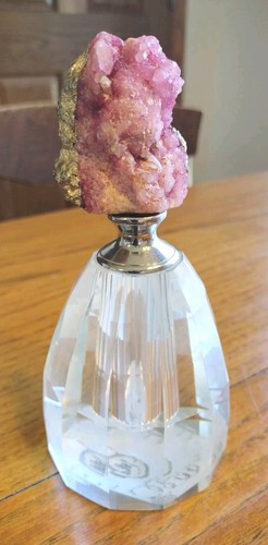 Botella de perfume de vidrio de ágata American Atelier, ágata rosa - Imagen 4 de 7