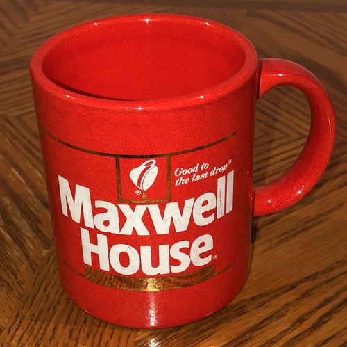 Vintage Maxwell House Instant Kaffee "Good to The Last Drop" Becher Orange Japan - Bild 5 von 10