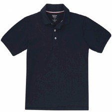 French Toast Boy's Short Sleeve Pique Polo Navy Uniform Shirt