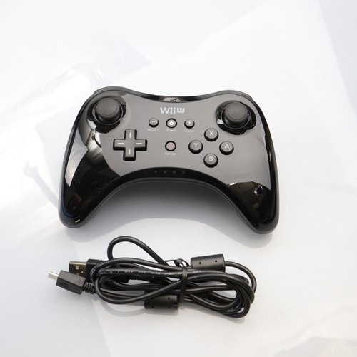 Controlador Inalámbrico Oficial OEM Nintendo Wii U Pro Negro - Cargador OEM WUP-005 - Imagen 10 de 15
