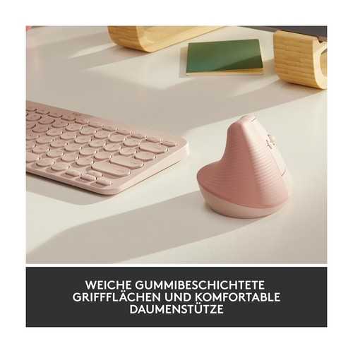 Logitech Lift rechtshändige vertikale ergonomische Maus Bluetooth kabellos - Bild 3 von 6