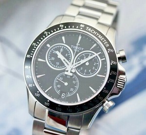 TISSOT-V8-T1064171105100-Quartz-Black-Dial-Chronograph-Men-039-s-Watch