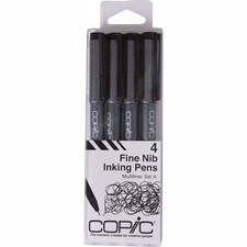 Too Copic JAPAN Multiliner A 4 Pens set Sketch Pen Marker Marqueur Black