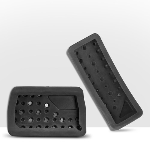 1 Set Anti Slip Stainless Steel Brake and Gas Accelerator Pedal Covers Foot Pe.. - Foto 8 di 12