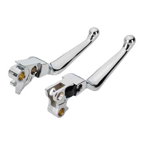 Leve freno e frizione cromate - per modelli Harley XL, Softail, Dyna, Touring - Foto 11 di 18