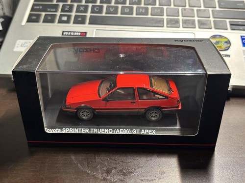Kyosho 1/43 Toyota Sprinter Treno Ae86 Gt Apex RED Used Excellent From Japan - Picture 2 of 3