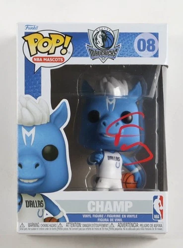 Cooper Flagg Signed Mavericks #08 Champ Funko Pop! Vinyl Figure