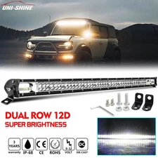Ultra Slim 38inch LED Light Bar Spot Flood Offroad Driving 4WD UTV UTE 37" 36"