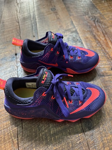 LeBron 12 Nike Schuhe Jugend 1,5 - Lila Schnürer 744547-565 - Top Zustand - Bild 2 von 7