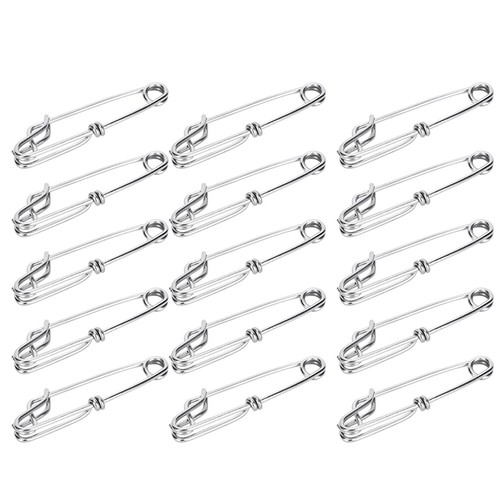 15 Stück Edelstahl Langschnur Langleine Clips zum Angeln Snapper 60 mm BJ