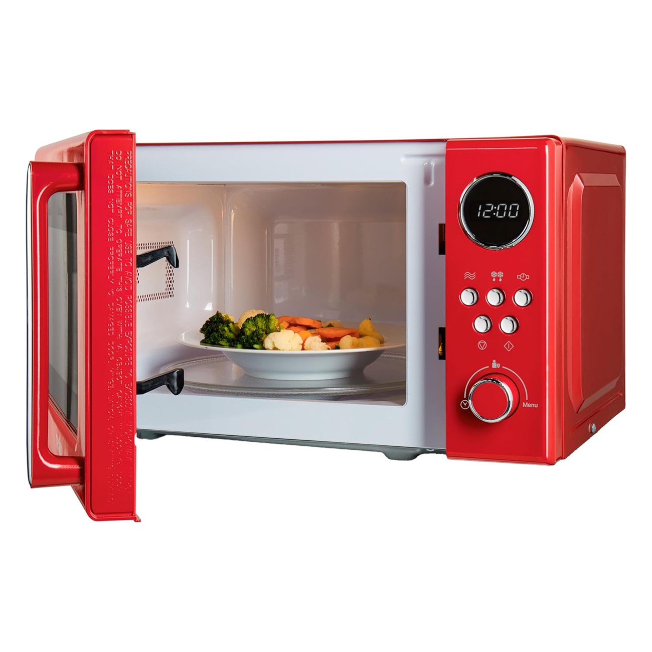 Medion LIFE MD 15000 Mikrowelle rot, 800 W, 5 Leistungsstufen Auftaufunktion