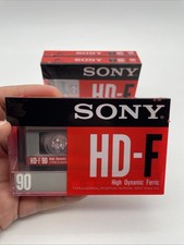 3x SONY HD-F 90 HIGH DYNAMIC FERRIC BLANK CASSETTE TAPES * BRAND NEW/SEALED