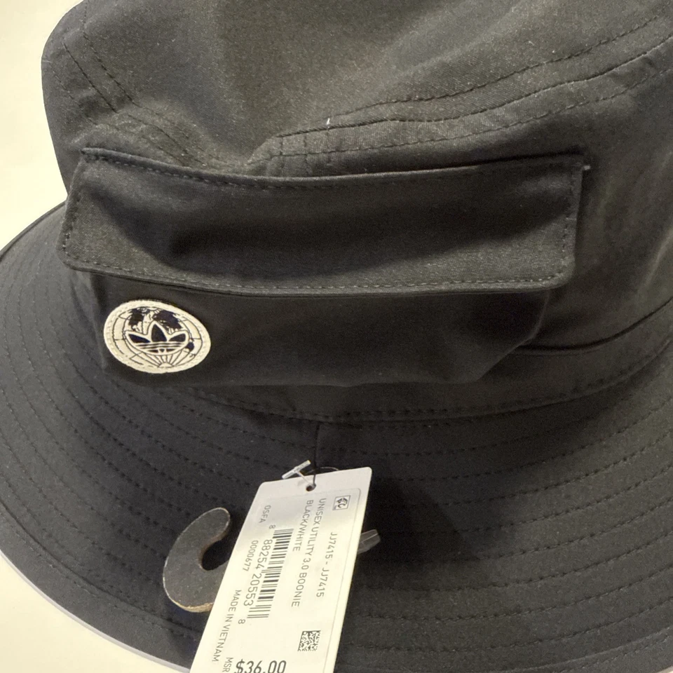 Adidas Originales Unisex Utilidad 3.0 Boonie Bucket Sombrero Negro Nuevo con Etiquetas Foto 3 de 4