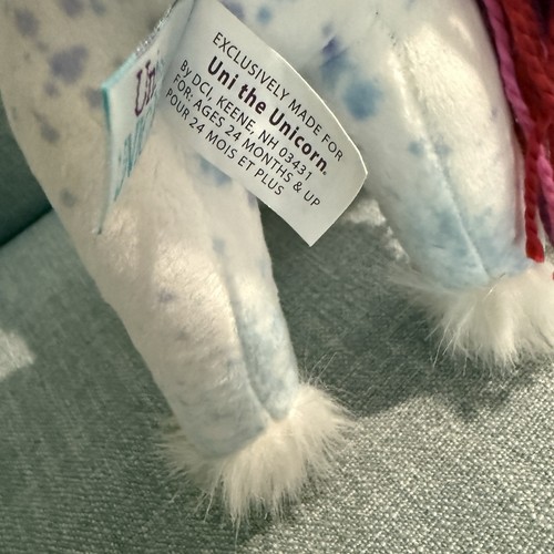 Uni das Einhorn Plüschtier Stofftier mit Garn Haaren 2019 - Bild 7 von 10