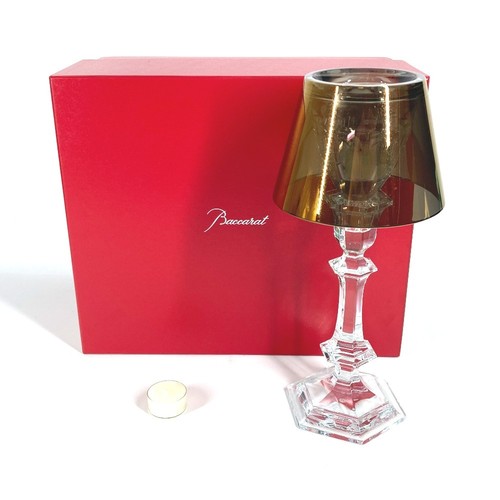Baccarat 2605622 Harcourt Hourfire Candlestick interior object Glass Gold clear - Picture 2 of 12