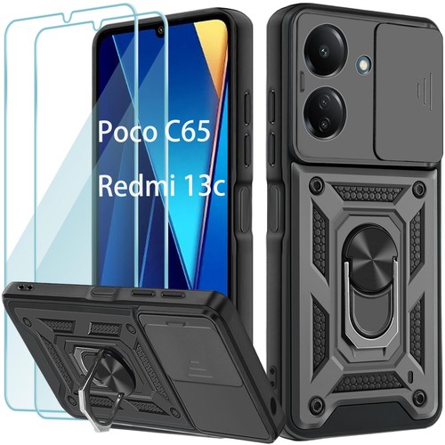 Yohii Cover per Xiaomi Poco C65 / Cover Xiaomi Redmi 13C 4g con 2 Pack Vetro - Foto 15 di 24