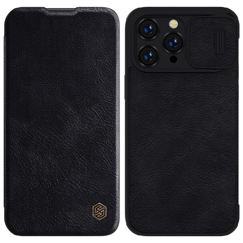 Nillkin Qin Leather Pro Case etui iPhone 14 Pro Max osłona na aparat kabura pokr - Zdjęcie 1 z 12