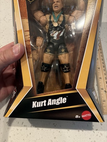 WWE Elite Legends Kurt Angle Wrestling Figure Series 26 New in Sealed Box - Picture 3 of 9