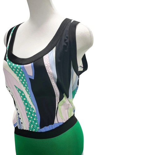EMILIO PUCCI green sleeveless women's dress size M size 9 Used item For Woman - Picture 7 of 12