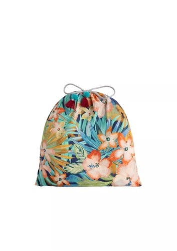 Johnny Was Moanuh Gauze Blanket H12424-4 New Tropical Floral Retail $280 - Picture 4 of 6