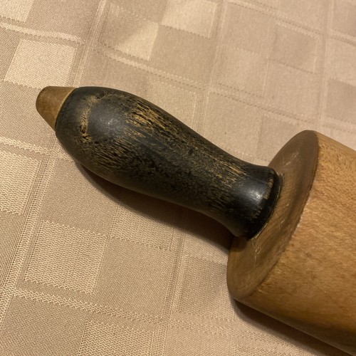 Spilla a rullo in legno vintage - Foto 3 di 12