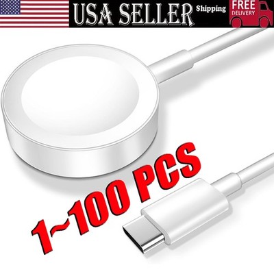 Type-C Cable Charger For Apple Watch3 4 5 6 7 SE 8 9 Ultra Magnetic Charging LOT