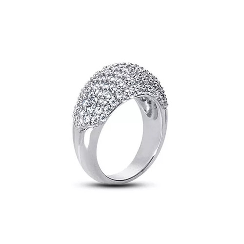 14K Gold Cocktail Verlobungsring Vintage 1,80 ct rund Lab-Grown Diamant D VVS1 - Bild 7 von 8