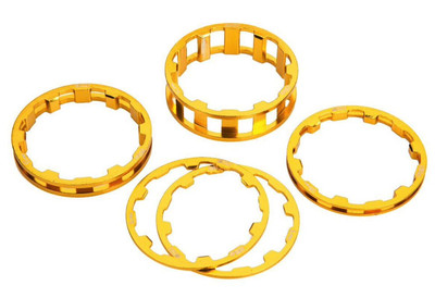 5 BOX Zero Stem Spacer Distanzscheiben 1'' Gold