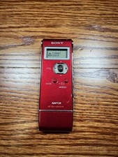 Sony ICD-UX71 Digital MP3 Player Voice IC Recorder Red Pocket  Memory Full Error