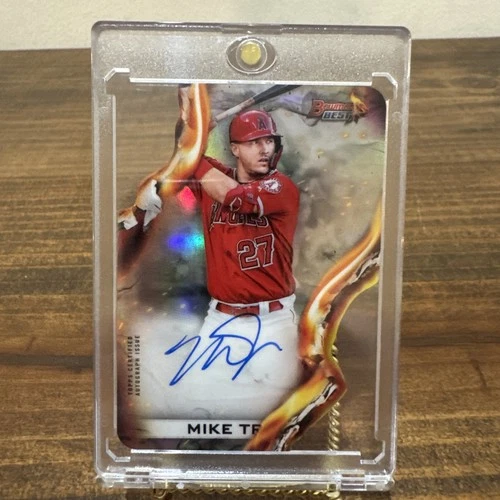 2021 Bowman's Best Mike Trout #HWDC-MT Heatwave Die Cut On Card Auto /150 🔥🔥🔥