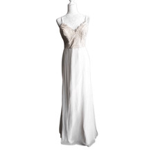 Hayley Paige Cream Formal Dress Chiffon Lace SZ 10 NWT