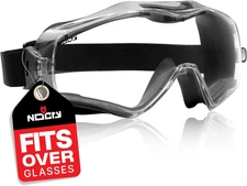 Safety Goggles over Glasses with Extreme Impact Resistance — ANSI Z87.1 Certifie
