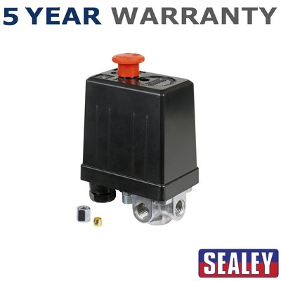 #ad Sealey Pressure Switch with 4 x 1 4quot; Ports 6 8bar SAC03PS GBP 19.23