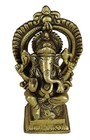 Lord Ganesha Ganesh Ganpati Statue Handmade Brass Figure Sculpture Figurine