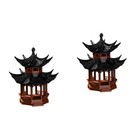 Set of 2 Aquarium-Dekoration Aquariumverzierung Desktop-Ornament