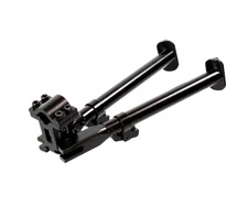 Universal Barrel Clamp Bipod – Folding, Adjustable Legs, Matte Black