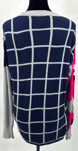 Nordstrom Cristina Martinez Womens Intarsia Design Sweater Small Multicolor Knit - Picture 8 of 10