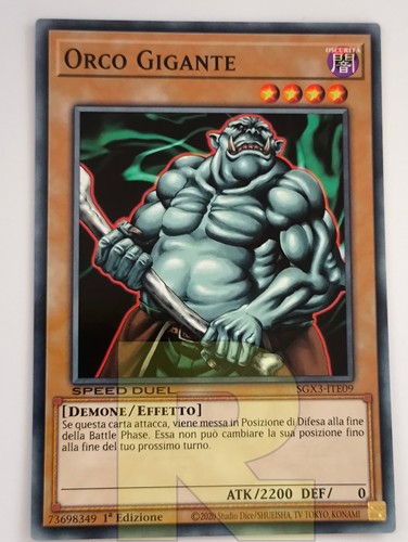 Orco Gigante / Giant Orc ® Speed Duel ® Comune ® SGX3-ITE09 ® 1ED Italiano - Picture 2 of 3