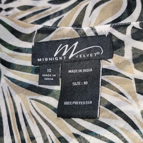 Midnight Velvet Womens Sz 10 Reversible Maxi Dress Sheer Fairy Floral Multicolor - Picture 8 of 9