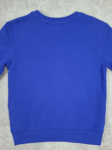 Polo Ralph Lauren Boys Size 7 Blue Classic Crewneck Sweatshirt Red Pony - Picture 9 of 10