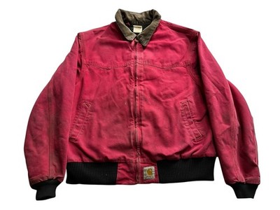 Carhartt 90s サンタフェジャケット VTG 90s Carhartt Canvas Santa Fe Jacket Men's XL Cherry Red