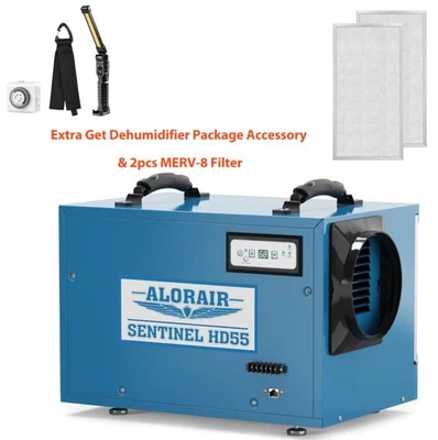 ALORAIR Sentinel HD55 113 Pint Dehumidifier for Basement w/Hose 5 Years Warranty - Image 1 of 4