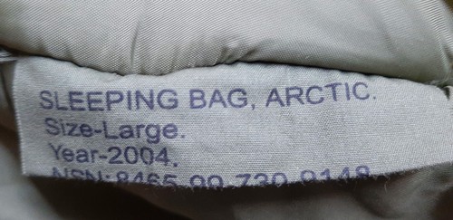 Arctic Sleeping Bag British Army & Tri Forces Extreme Cold Weather Old Pattern L - Picture 5 of 9