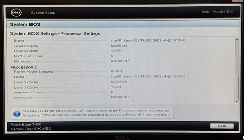 Dell PowerEdge T430 2x Xeon E5-2603 V4 1.70GHZ 128GB DDR4-1866MHZ 450W PSU - Picture 13 of 13