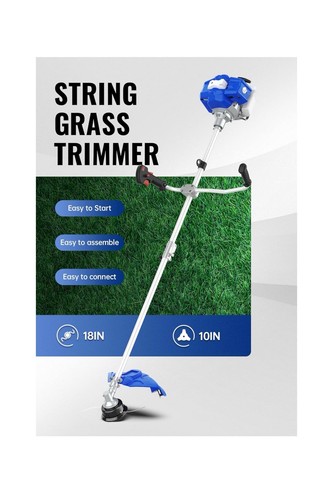 52cc Gas Weed Wacker, 3-in-1 String Trimmer/Edger, 18” with 10” Brush Cutter - Picture 6 of 6