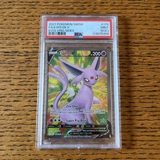 Error! POKEMON SWORD SHIELD EVOLVING SKIES #179 ESPEON V PSA 9 (OC) Off Center