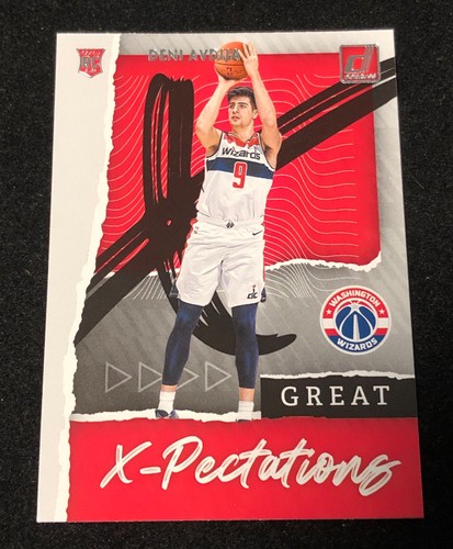 Deni Avdija Signed Panini Hoops 2020-21 Trading Card Washington Wizards - Bild 2 von 2